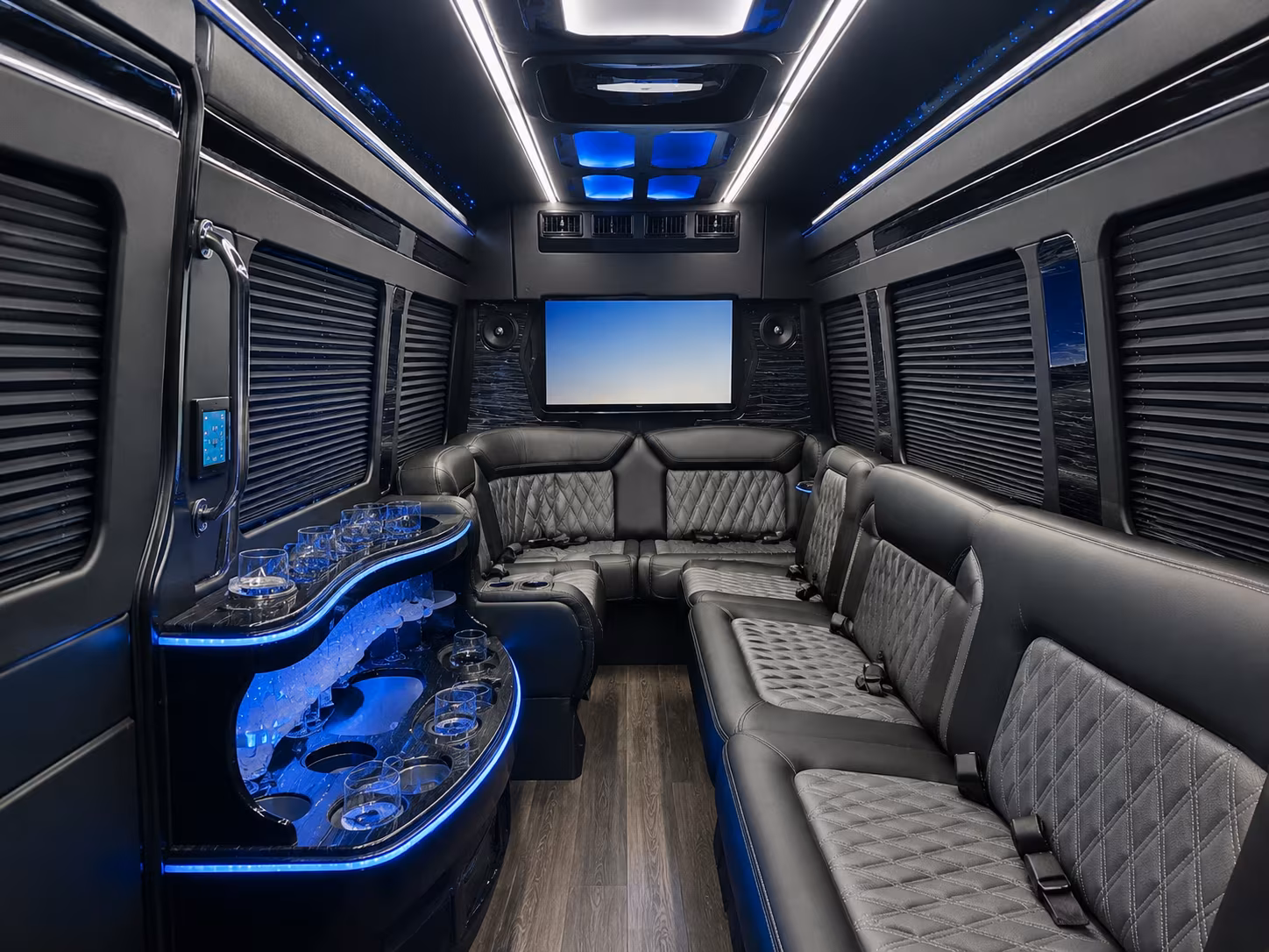 rent a bus to shutters on the beach and loews santa monica for prom night