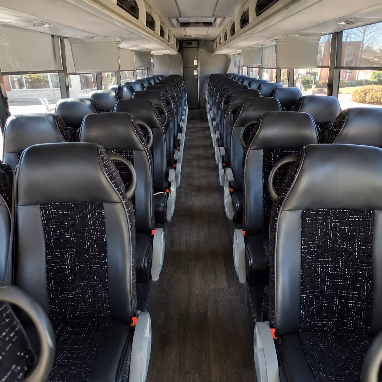 santa monica charter bus rental inside
