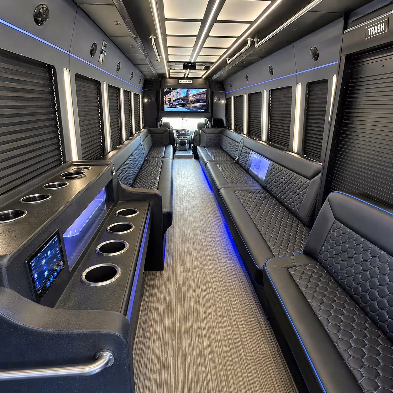santa monica party bus rentals inside
