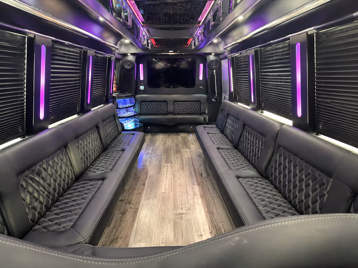 santa monica wedding party bus rental